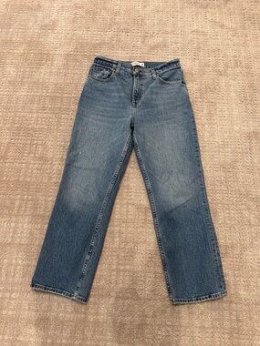 Abercrombie & Fitch 90s Straight Ultra-High Rise Blue Jeans